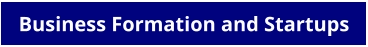 Business Formation and Startups